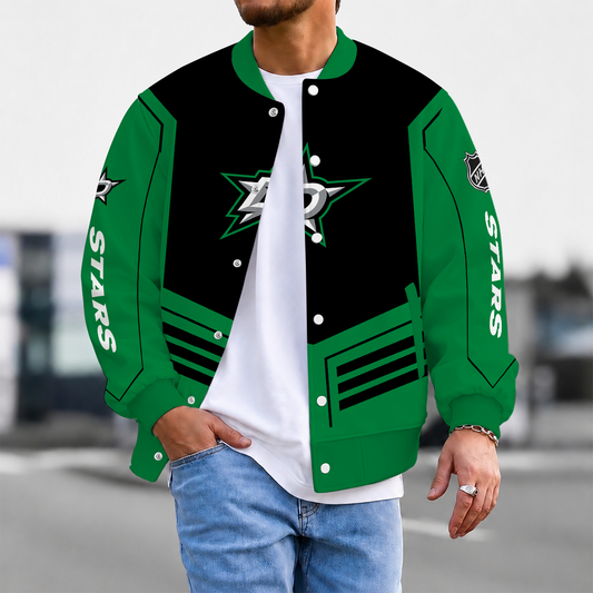LIMITED EDITION - NEW CUSTOMIZED NHL15 DLS DALLAS STARS SATIN VARSITY JACKET & BASEBALL JACKET