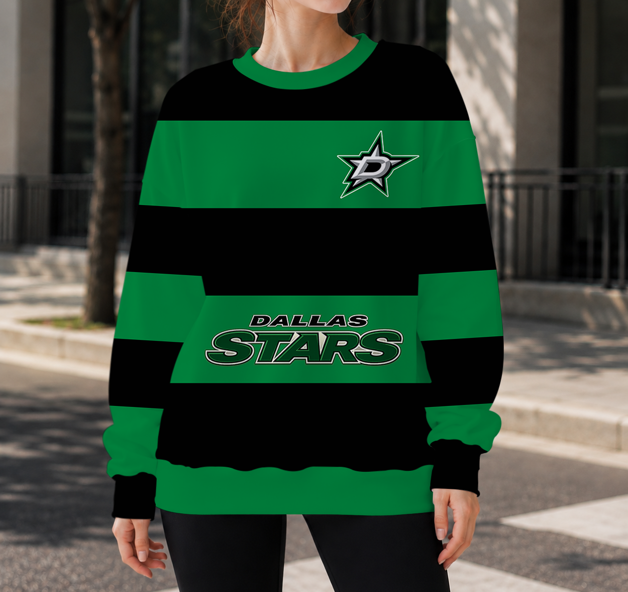 HOT DEAL - NEW CUSTOMIZED NHL15 DLS DALLAS STARS UNISEX SWEATSHIRT