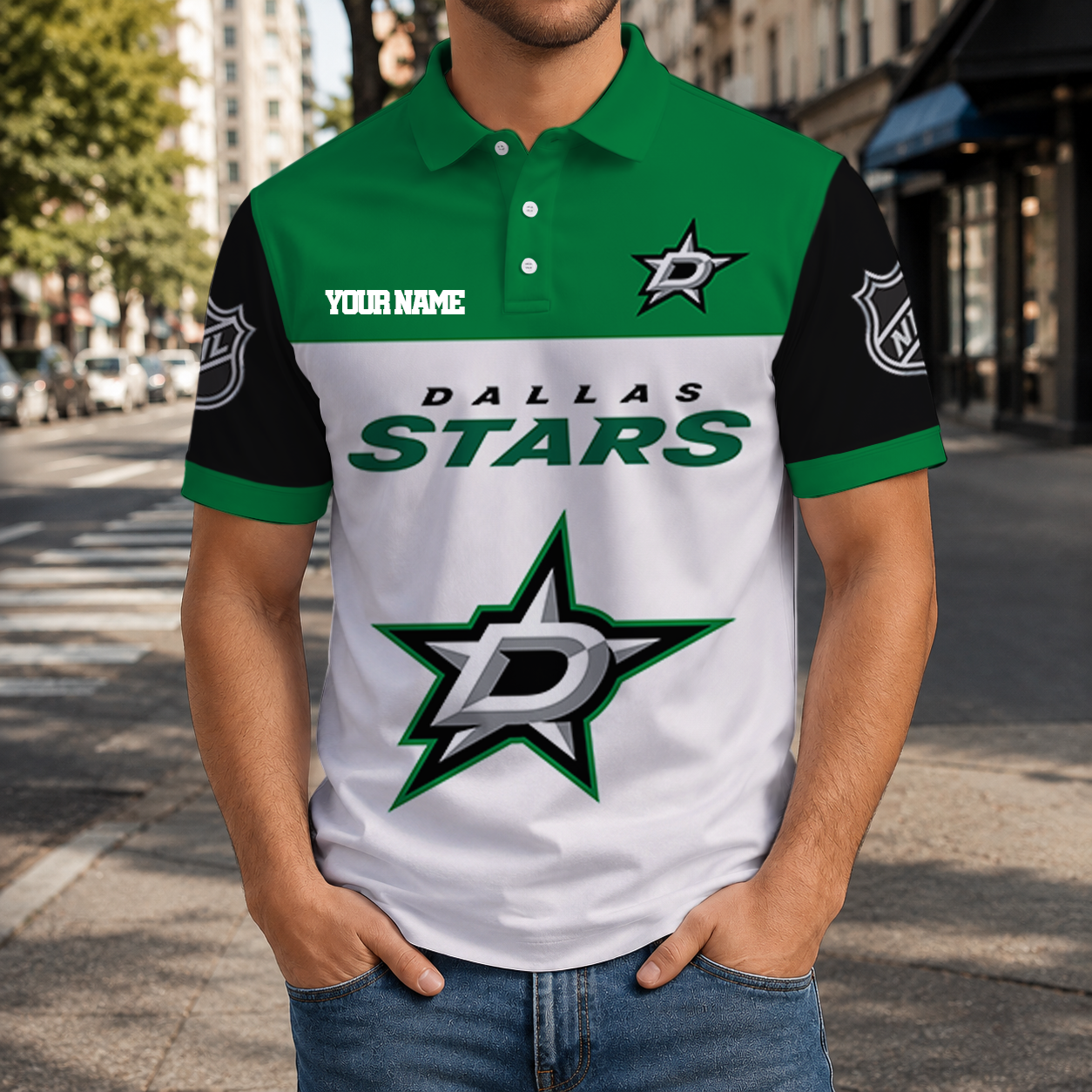 LIMITED EDITION - NEW CUSTOMIZED NHL15 DLS DALLAS STARS T-SHIRT, POLO SHIRT, ZIP POLO SHIRT, SWEATSHIRT, HOODIE & ZIP HOODIE