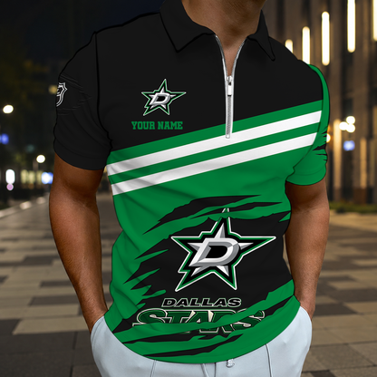 ELITE EDITION - NEW CUSTOMIZED NHL15 DLS DALLAS STARS T-SHIRT, POLO SHIRT, ZIP POLO SHIRT, SWEATSHIRT, HOODIE & ZIP HOODIE