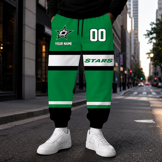 HOT DEAL - NEW CUSTOMIZED NHL15 DLS DALLAS STARS SWEATPANTS