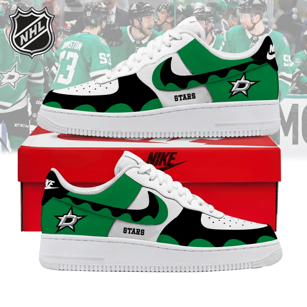 LIMITED EDITION - NEW CUSTOMIZED NHL15 DLS DALLAS STARS AF1 SHOES