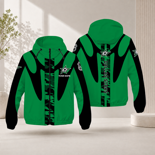 LIMITED EDITION - NEW CUSTOMIZED NHL15 DLS DALLAS STARS WINDBREAKER JACKET
