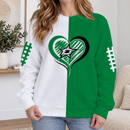 FINAL SALE - NEW CUSTOMIZED NHL15 DLS DALLAS STARS RIBBED HOODIE & SWEATSHIRT