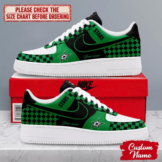 LIMITED EDITION - NEW CUSTOMIZED NHL15 DLS DALLAS STARS AF1 SHOES