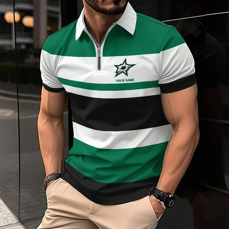 EXCLUSIVE EDITION - NEW CUSTOMIZED NHL15 DLS DALLAS STARS POLO SHIRT, ZIP POLO SHIRT & T-SHIRTS