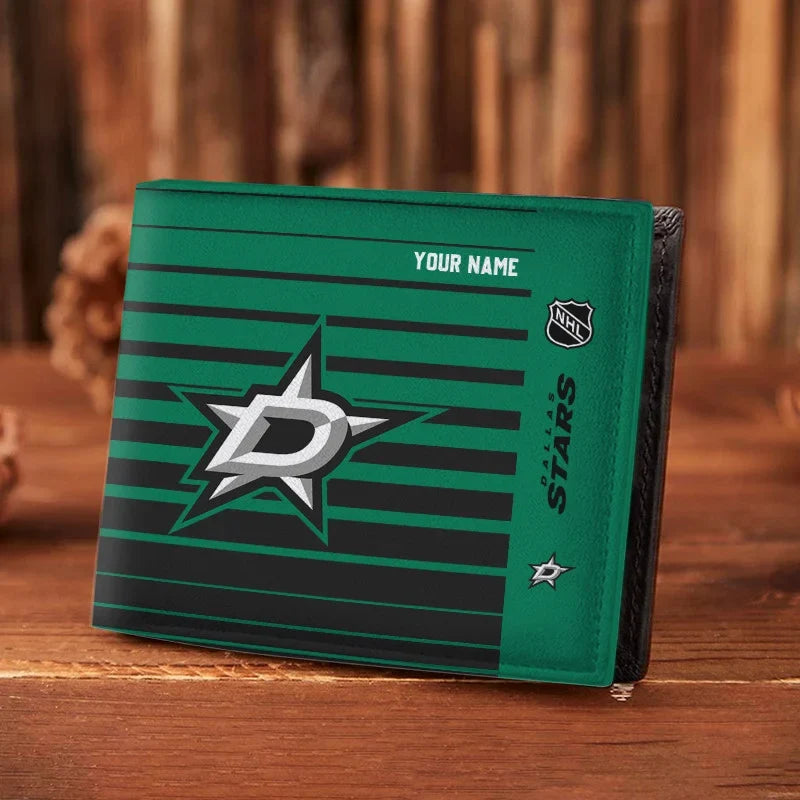 LIMITED EDITION - NEW CUSTOMIZED NHL15 DLS DALLAS STARS LEATHER WALLET