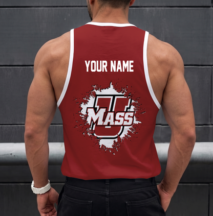 ELITE EDITION - NEW CUSTOMIZED NCAA CFH15 UMM UMASS MINUTEWOMEN UNISEX TANK TOP