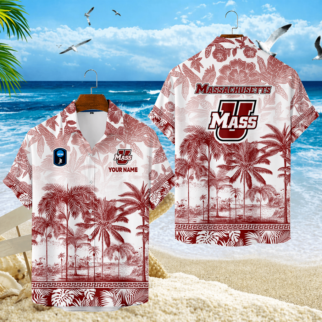 SPECIAL EDITION - NEW CUSTOMIZED CFH15 UMM UMASS MINUTEWOMEN UNISEX HAWAIIAN SHIRT