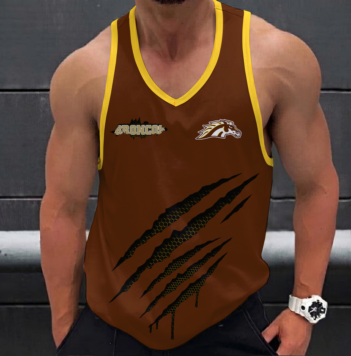 VIRAL EDITION - NEW CUSTOMIZED NCAA MFF15 WMB WESTERN MICHIGAN BRONCOS UNISEX TANK TOP