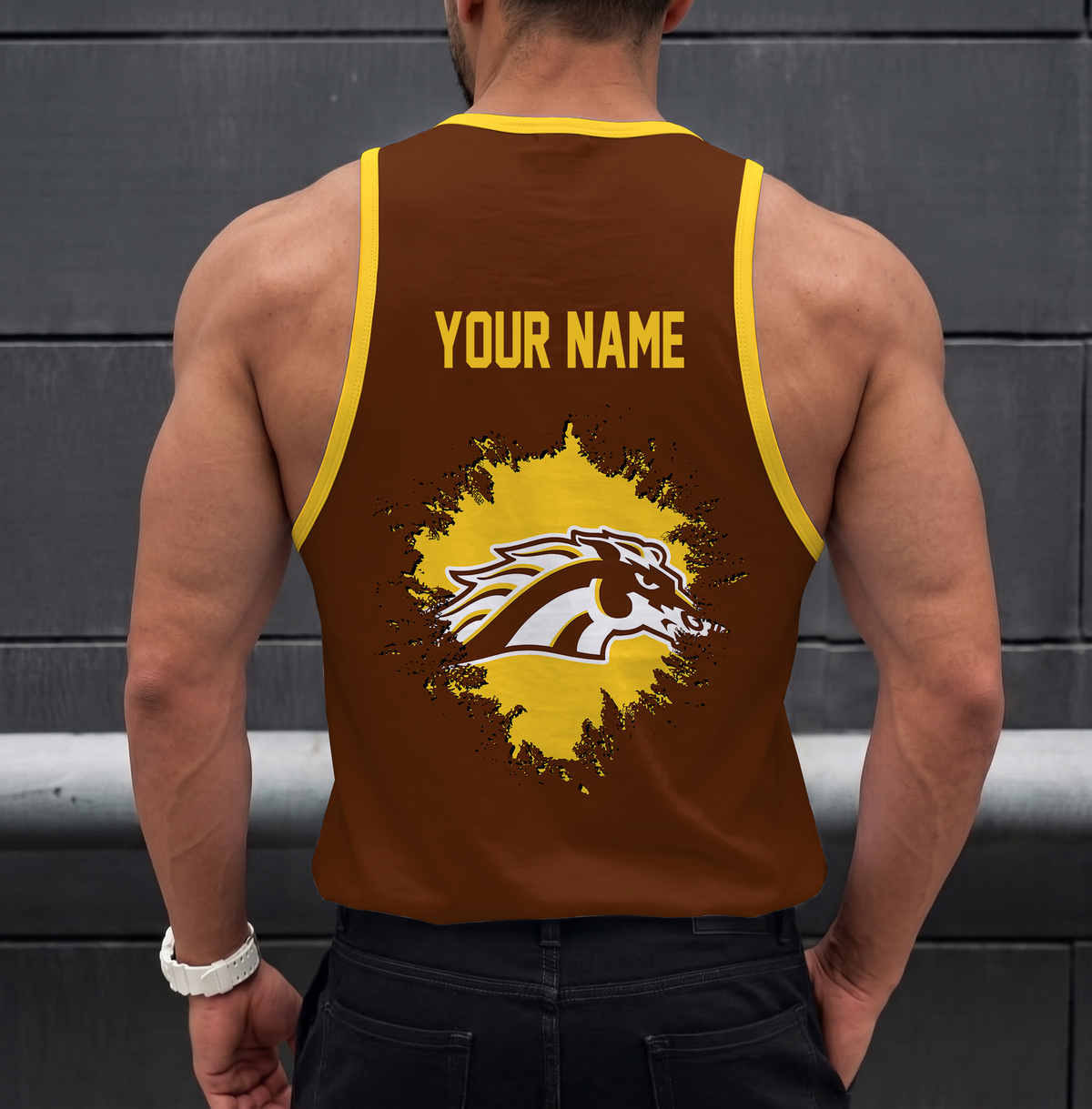 VIRAL EDITION - NEW CUSTOMIZED NCAA MFF15 WMB WESTERN MICHIGAN BRONCOS UNISEX TANK TOP