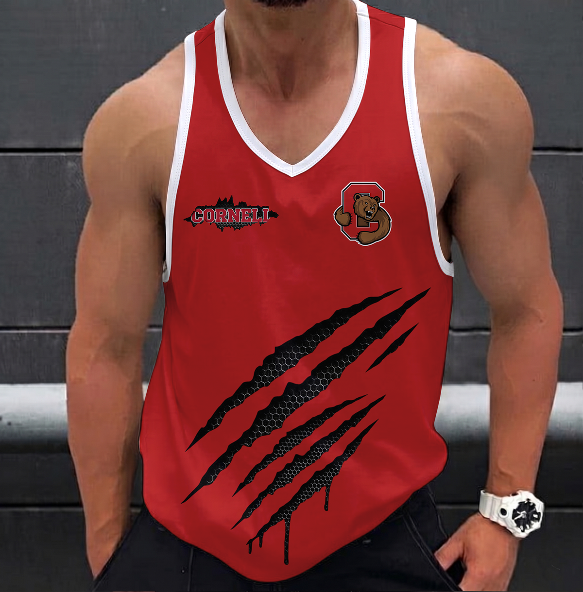 VIRAL EDITION - NEW CUSTOMIZED NCAA MFF16 CBR CORNELL BIG RED UNISEX TANK TOP