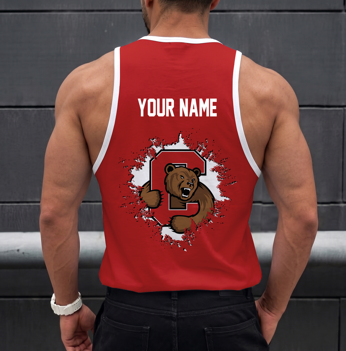 VIRAL EDITION - NEW CUSTOMIZED NCAA MFF16 CBR CORNELL BIG RED UNISEX TANK TOP