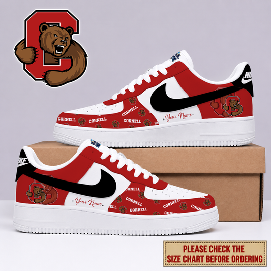 FINAL SALE - NEW CUSTOMIZED NCAA MFF16 CBR CORNELL BIG RED AF1 SHOES