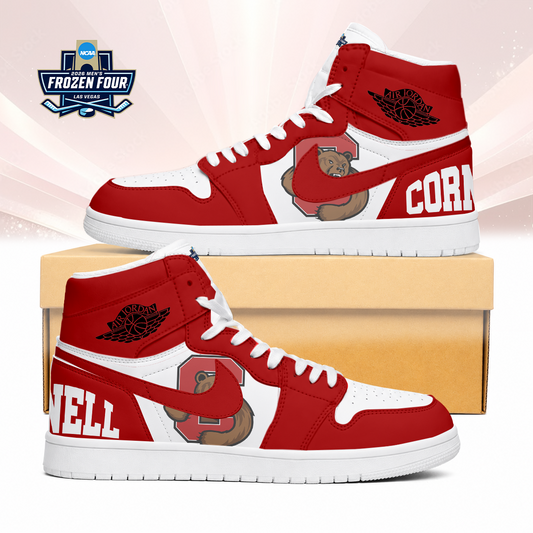 VIRAL EDITION - NEW CUSTOMIZED NCAA MFF16 CBR CORNELL BIG RED AIR JORDAN SNEAKERS
