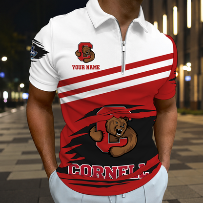 LIMITED DROP - NEW CUSTOMIZED NCAA MFF16 CBR CORNELL BIG RED POLO SHIRT, ZIP POLO SHIRT & T-SHIRTS
