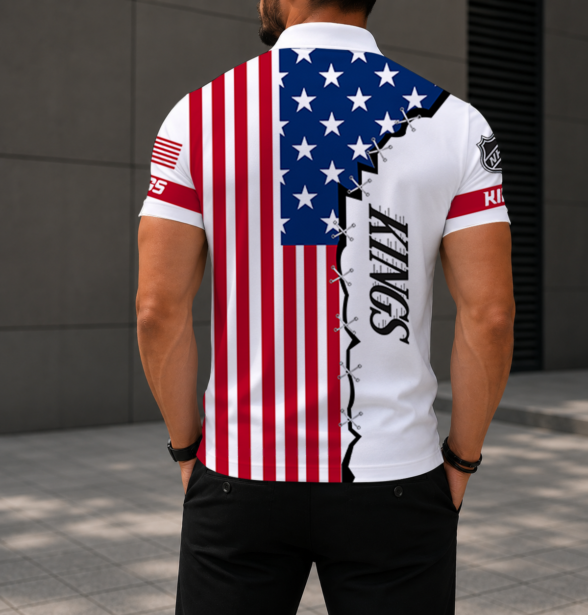 LIMITED EDITION - NEW CUSTOMIZED NHL16 LAK LOS ANGELES KINGS POLO SHIRT, ZIP POLO SHIRT & T-SHIRTS
