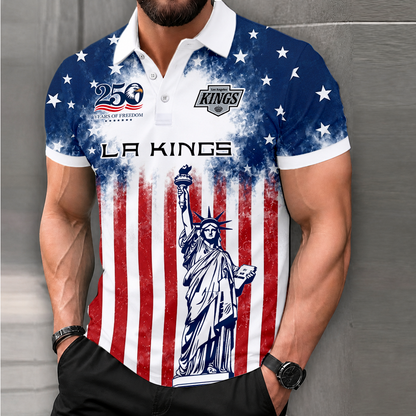 LIMITED EDITION - NEW CUSTOMIZED NHL16 LAK LOS ANGELES KINGS POLO SHIRT, ZIP POLO SHIRT & T-SHIRTS