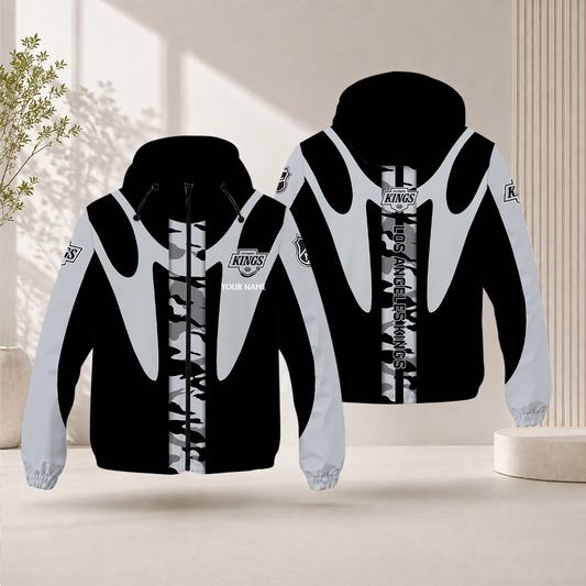 LIMITED EDITION - NEW CUSTOMIZED NHL16 LAK LOS ANGELES KINGS WINDBREAKER JACKET