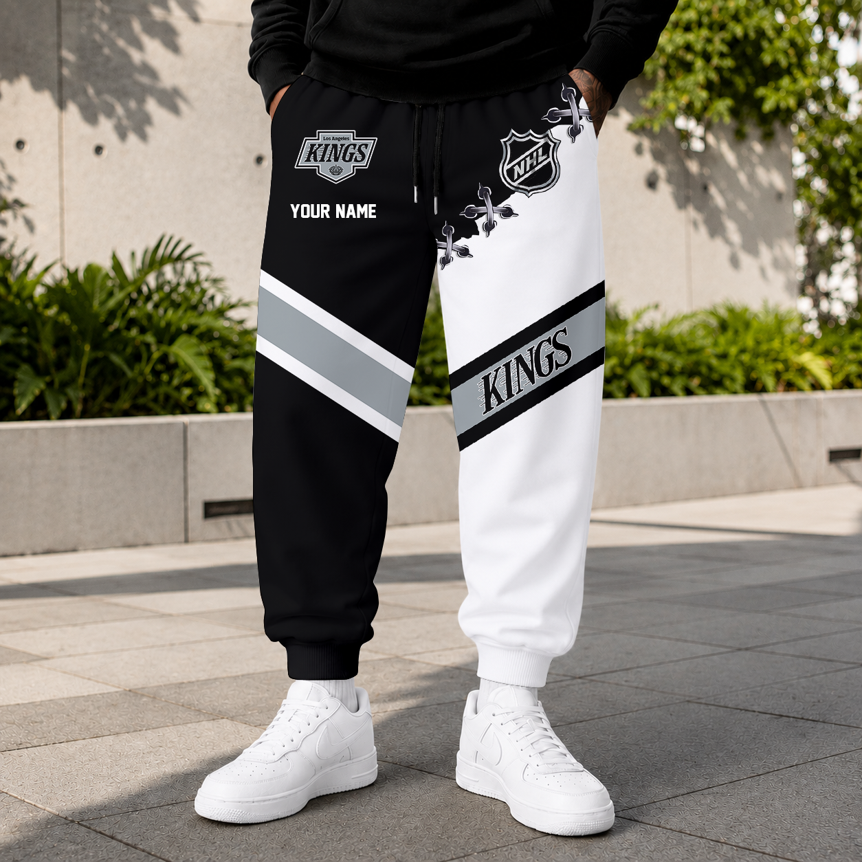 HOT DEAL - NEW CUSTOMIZED NHL16 LAK LOS ANGELES KINGS SWEATPANTS
