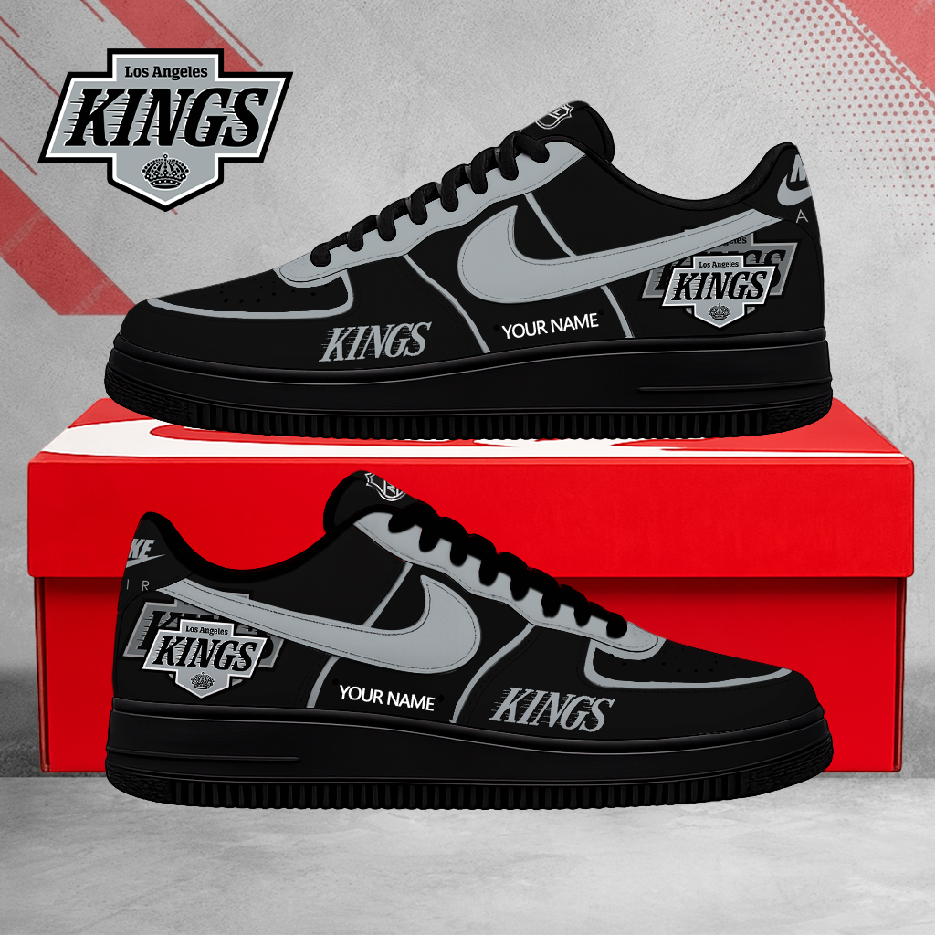 FLASH SALE - NEW CUSTOMIZED NHL16 LAK LOS ANGELES KINGS AF1 SHOES