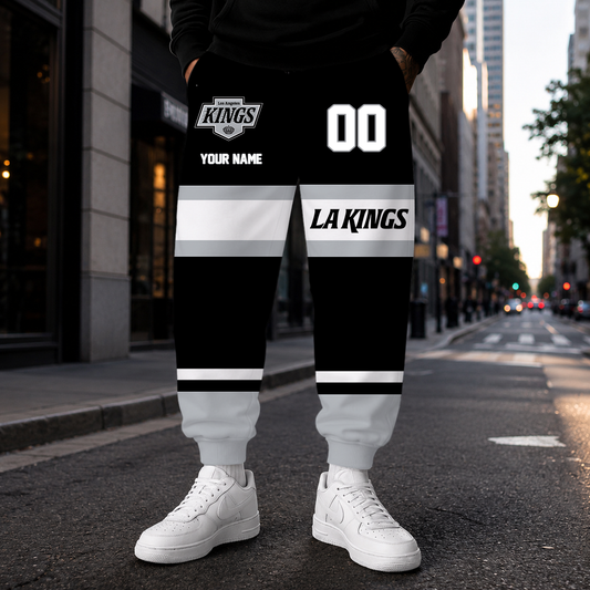 HOT DEAL - NEW CUSTOMIZED NHL16 LAK LOS ANGELES KINGS SWEATPANTS