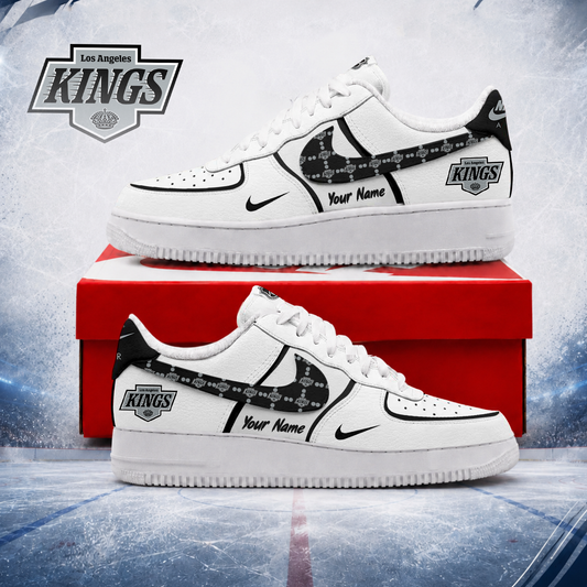 LIMITED EDITION - NEW CUSTOMIZED NHL16 LAK LOS ANGELES KINGS AF1 SHOES