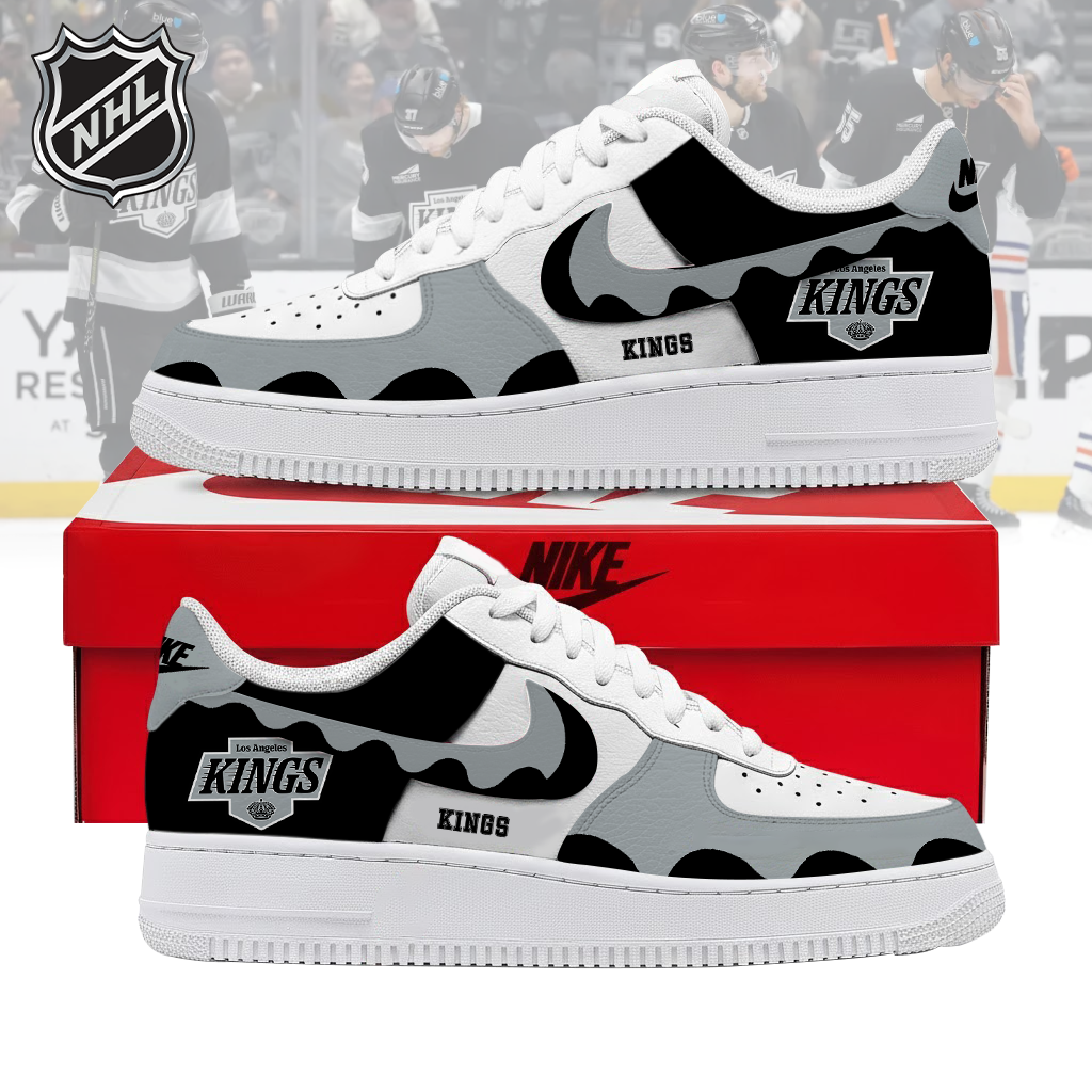 LIMITED EDITION - NEW CUSTOMIZED NHL16 LAK LOS ANGELES KINGS AF1 SHOES