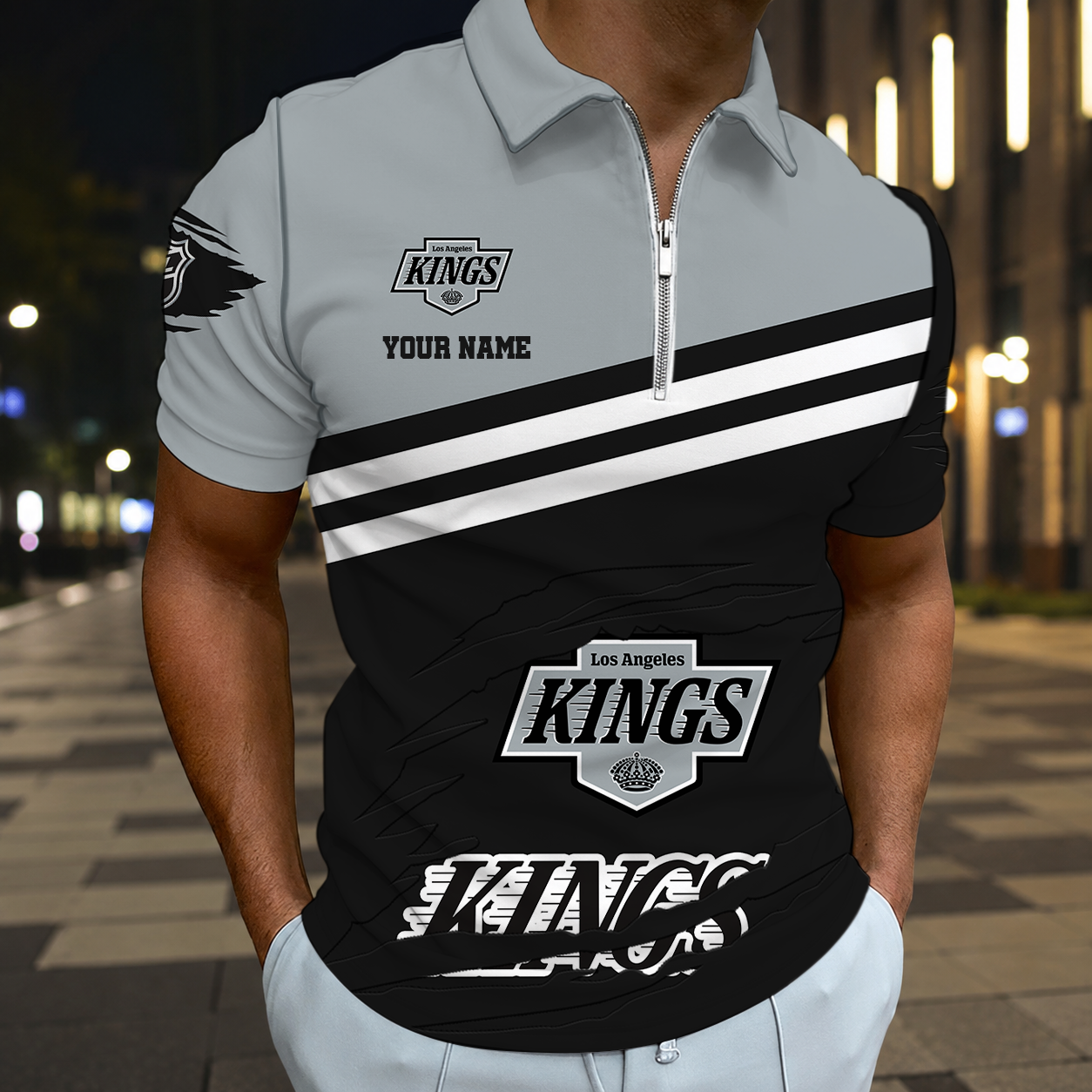 ELITE EDITION - NEW CUSTOMIZED NHL16 LAK LOS ANGELES KINGS T-SHIRT, POLO SHIRT, ZIP POLO SHIRT, SWEATSHIRT, HOODIE & ZIP HOODIE