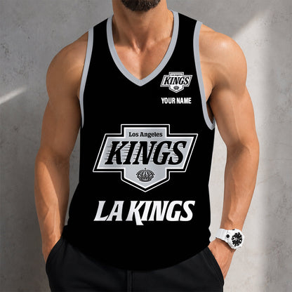 VIRAL EDITION - NEW CUSTOMIZED NHL16 LAK LOS ANGELES KINGS MEN'S TANK TOP