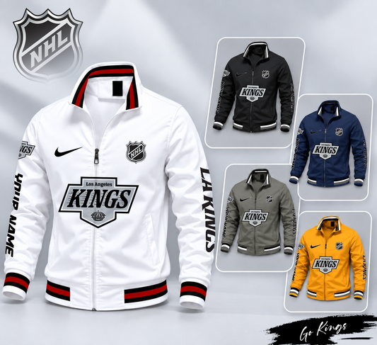 FLASH SALE - NEW CUSTOMIZED NHL16 LAK LOS ANGELES KINGS MULTICOLOR MEN'S CASUAL JACKET