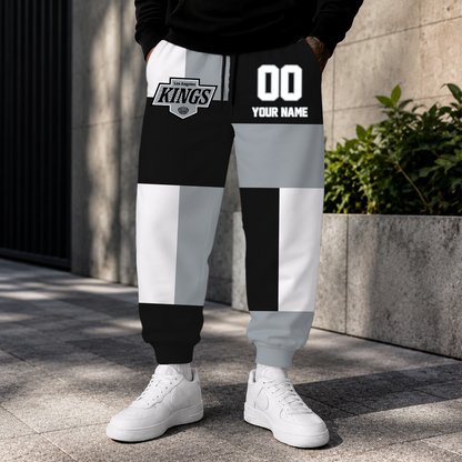 VIRAL EDITION - NEW CUSTOMIZED NHL16 LAK LOS ANGELES KINGS SWEATPANTS