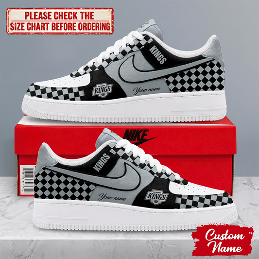 LIMITED EDITION - NEW CUSTOMIZED NHL16 LAK LOS ANGELES KINGS AF1 SHOES
