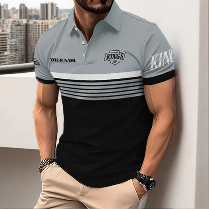 HOT DEAL - NEW CUSTOMIZED NHL16 LAK LOS ANGELES KINGS POLO SHIRT, ZIP POLO SHIRT & T-SHIRTS