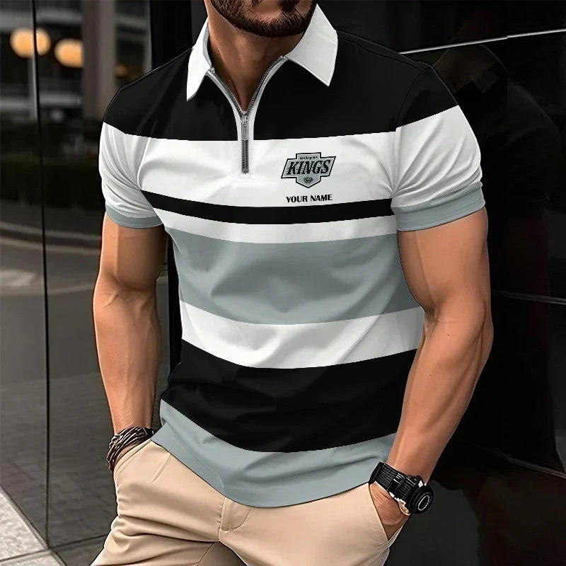 EXCLUSIVE EDITION - NEW CUSTOMIZED NHL16 LAK LOS ANGELES KINGS POLO SHIRT, ZIP POLO SHIRT & T-SHIRTS