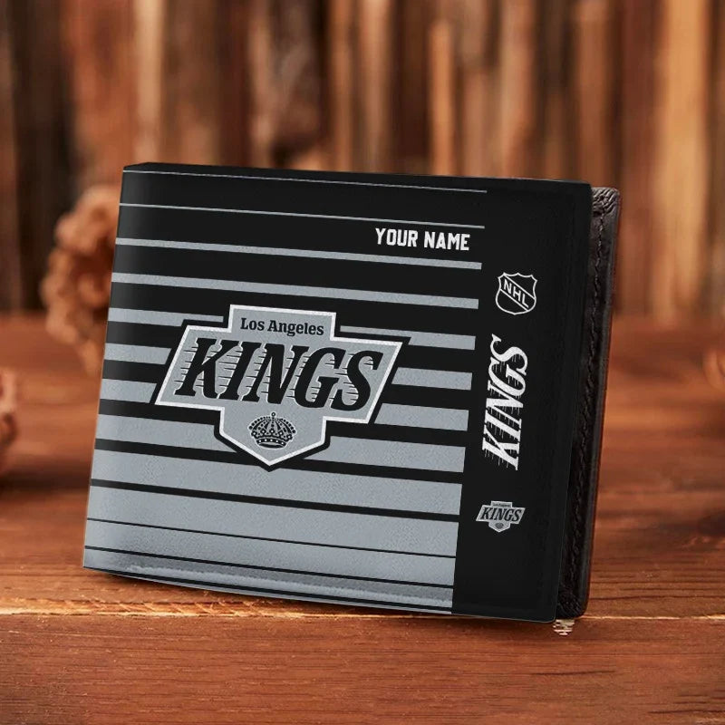 LIMITED EDITION - NEW CUSTOMIZED NHL16 LAK LOS ANGELES KINGS LEATHER WALLET