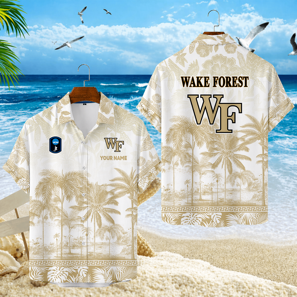 SPECIAL EDITION - NEW CUSTOMIZED CFH16 WFD WAKE FOREST DEMON DEACONS UNISEX HAWAIIAN SHIRT