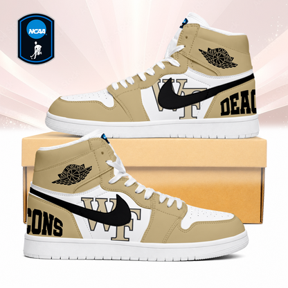 SPECIAL EDITION - NEW CUSTOMIZED NCAA CFH16 WFD WAKE FOREST DEMON DEACONS AIR JORDAN SNEAKERS