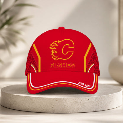 LIMITED EDITION - NEW CUSTOMIZED NHL17 CGF CALGARY FLAMES CLASSIC CAP