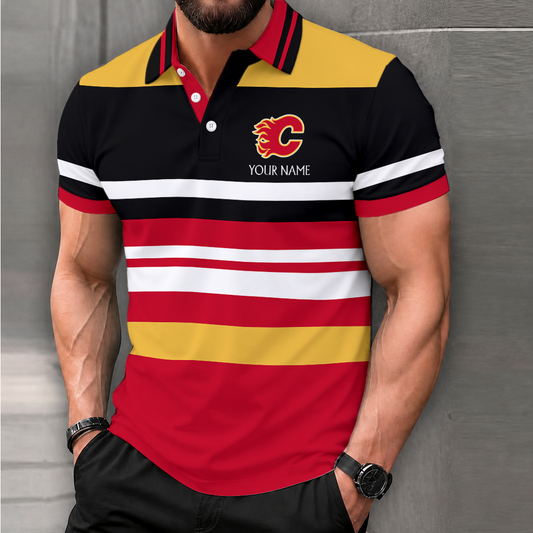 LIMITED EDITION - NEW CUSTOMIZED NHL17 CGF CALGARY FLAMES T-SHIRT, POLO SHIRT, ZIP POLO SHIRT, SWEATSHIRT, HOODIE & ZIP HOODIE
