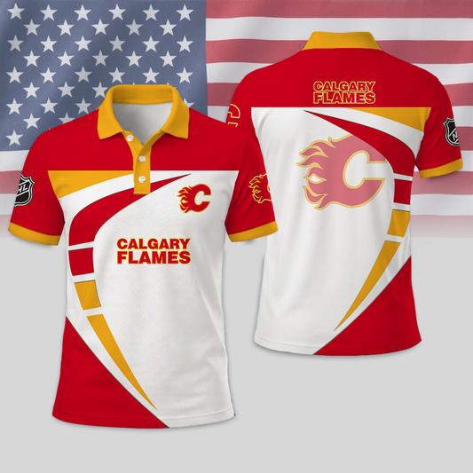 LIMITED EDITION - NEW CUSTOMIZED NHL17 CGF CALGARY FLAMES T-SHIRT, POLO SHIRT, ZIP POLO SHIRT, SWEATSHIRT, HOODIE & ZIP HOODIE