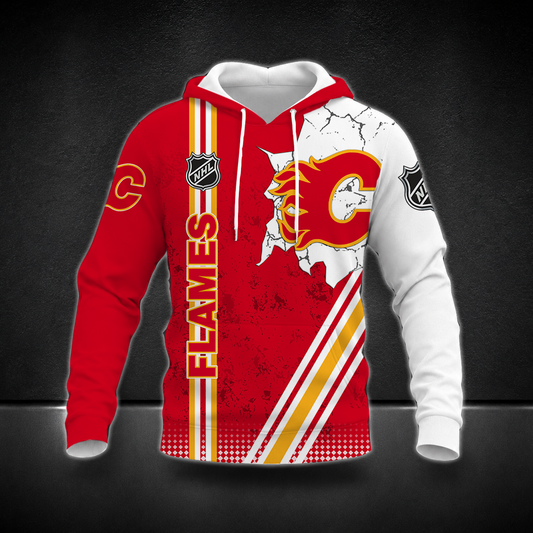 FINAL SALE - NEW CUSTOMIZED NHL17 CGF CALGARY FLAMES T-SHIRT, POLO SHIRT, ZIP POLO SHIRT, SWEATSHIRT, HOODIE & ZIP HOODIE
