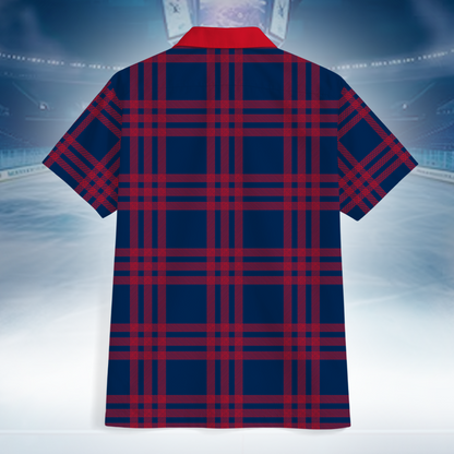 LIMITED EDITION - NEW CUSTOMIZED NHL18 CBJ COLUMBUS BLUE JACKETS UNISEX HAWAIIAN SHIRT