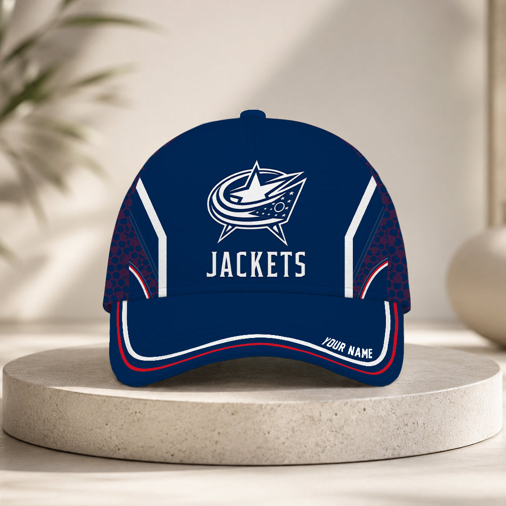 LIMITED EDITION - NEW CUSTOMIZED NHL18 CBJ COLUMBUS BLUE JACKETS CLASSIC CAP