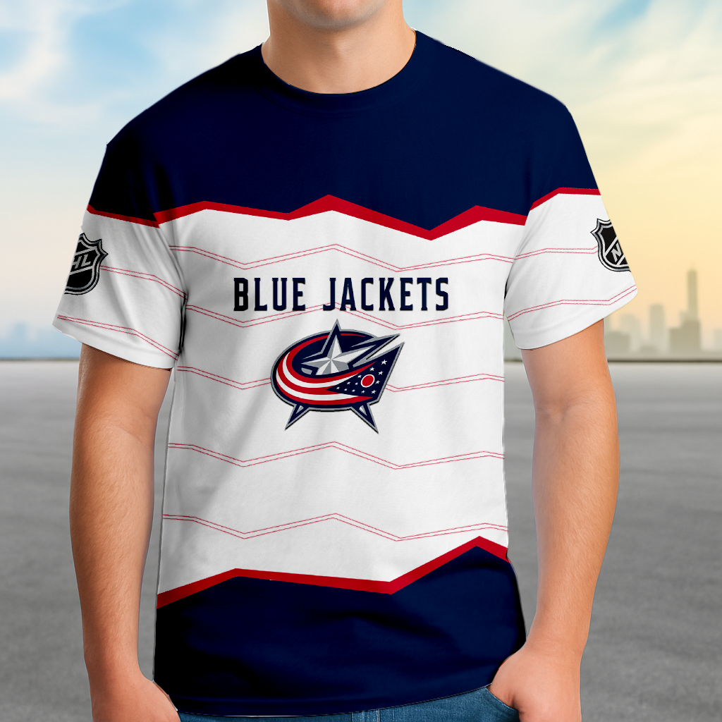 LIMITED EDITION - NEW CUSTOMIZED NHL18 CBJ COLUMBUS BLUE JACKETS UNISEX T-SHIRT, SWEATSHIRTS, HOODIE & JACKETS