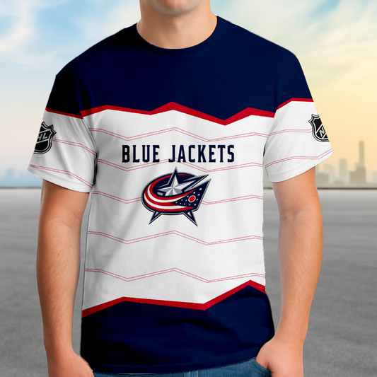 LIMITED EDITION - NEW CUSTOMIZED NHL18 CBJ COLUMBUS BLUE JACKETS UNISEX T-SHIRT, SWEATSHIRTS, HOODIE & JACKETS