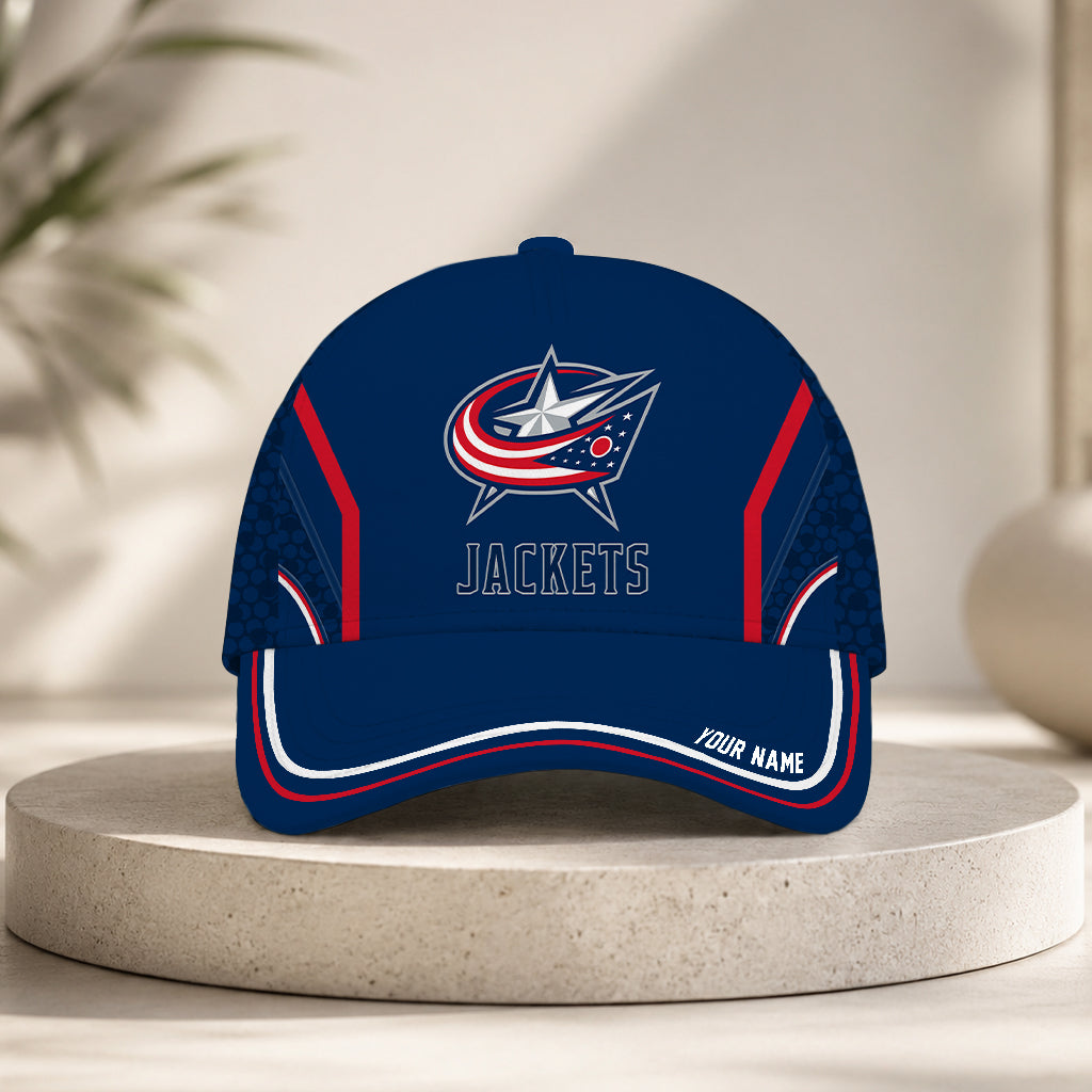 LIMITED EDITION - NEW CUSTOMIZED NHL18 CBJ COLUMBUS BLUE JACKETS CLASSIC CAP