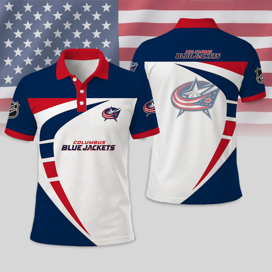 LIMITED EDITION - NEW CUSTOMIZED NHL18 CBJ COLUMBUS BLUE JACKETS T-SHIRT, POLO SHIRT, ZIP POLO SHIRT, SWEATSHIRT, HOODIE & ZIP HOODIE