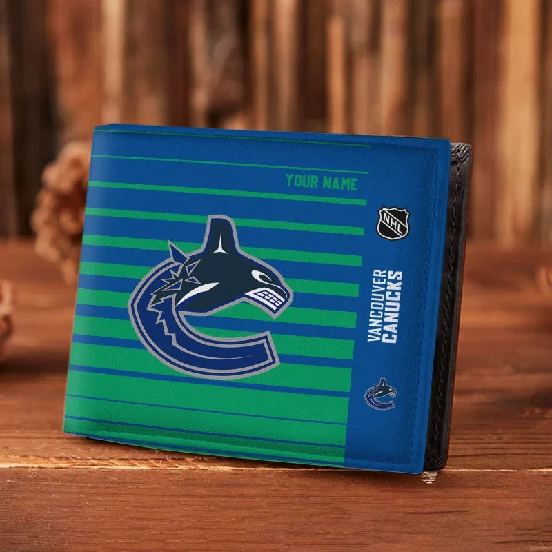 LIMITED EDITION - NEW CUSTOMIZED NHL19 VCC VANCOUVER CANUCKS LEATHER WALLET