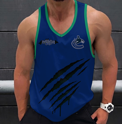 LIMITED EDITION - NEW CUSTOMIZED NHL19 VCC VANCOUVER CANUCKS UNISEX TANK TOP